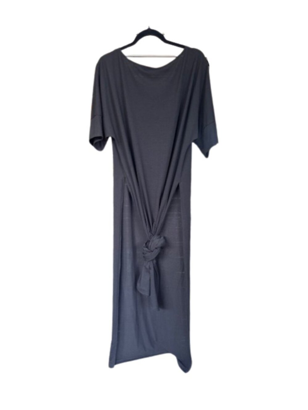 Off the shoulder Long Black Shirt